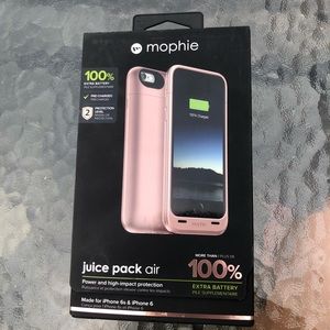 ROSE GOLD mophie juice pack air  (iPhone 6/6s)